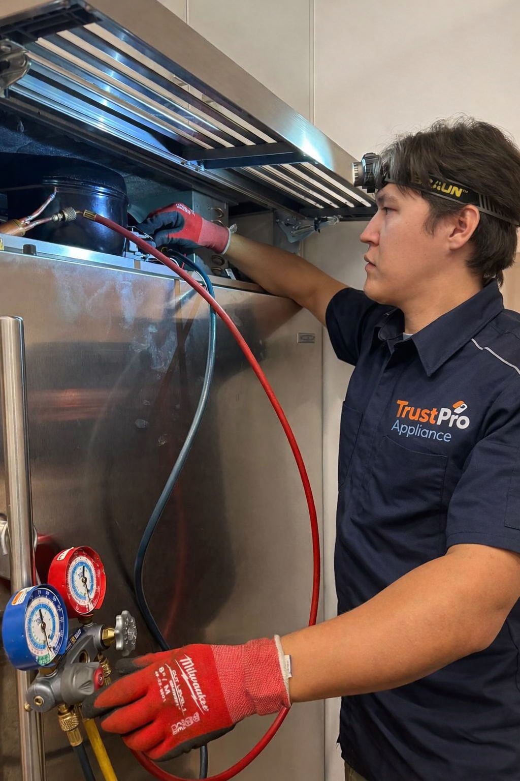 Trust Pro technician repairing Bosch appliance